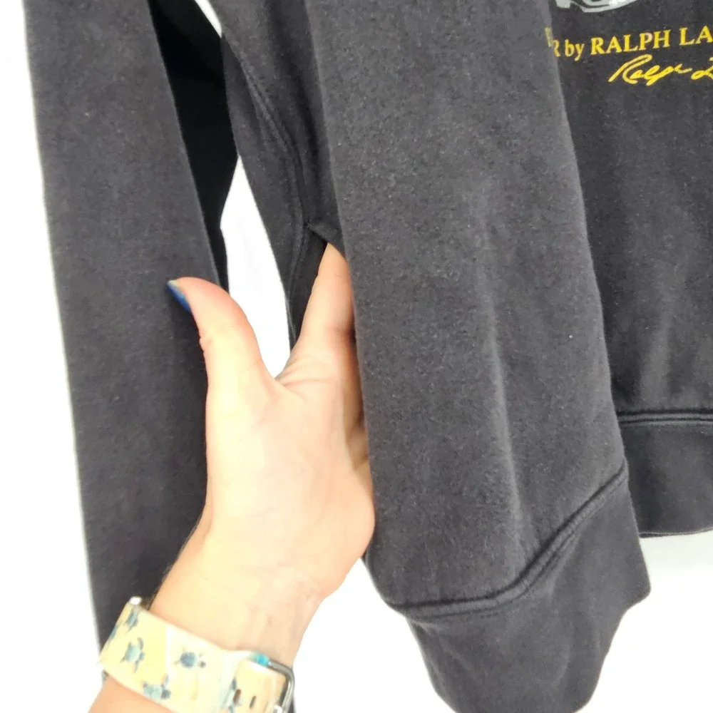 Polo Ralph Lauren Lunar NY Polo Bear Tiger Hoodie XL (18-20) Black Preppy Casual
